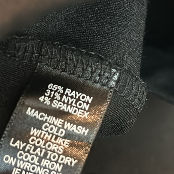 Betabrand Black pointe knit half wrap skirt with pants underneath small petite - Picture 8 of 8